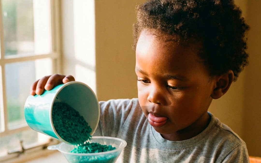 12 Ways to Play With Coloured Rice