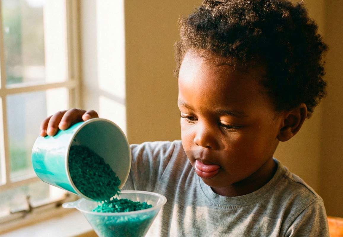 funnel-pouring-teal-rice-toddler