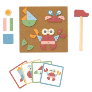 orest-themed wooden tap-tap hammering game for toddlers