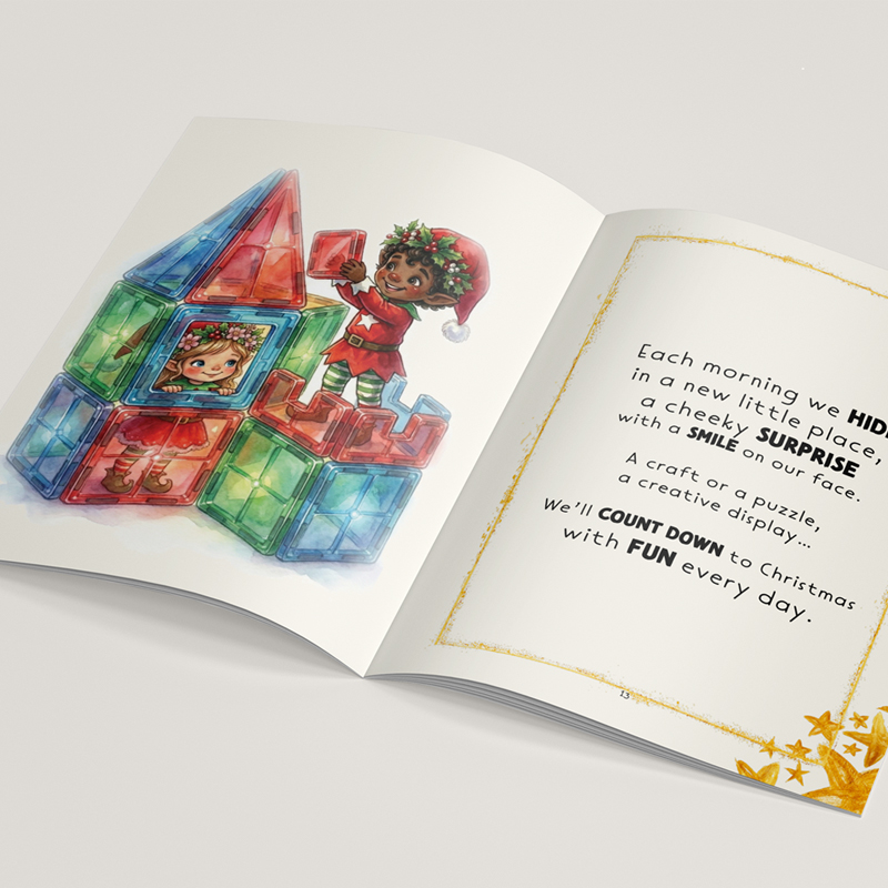 Holly Jolly Brings Christmas Cheer, Handmade Christmas Storybook International - Image 2