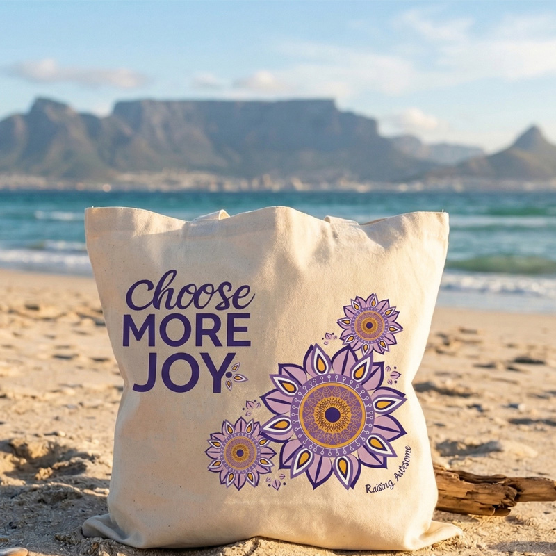 Choose More Joy Canvas Tote Bag - Image 2