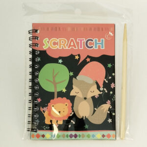 “scratch pad for kids with wooden stylus scratch art book” “kids scratch notebook mess free drawing activity”